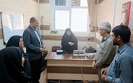 تجلیل از همکار روشن‌دل مرکز بهداشت شهدای انقلاب به مناسبت روز عصای سفید