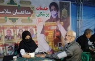 برپایی موکب سلامت در شهرک گلستان؛ کادر سلامت مرکز بهداشت شهدای انقلاب در میدان خدمت